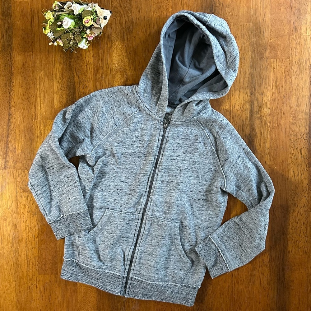 Sonoma Supersoft Fleece-Lined Zip Hoodie | Heather Gray | Size 7 Kids ✨